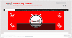 Desktop Screenshot of boomerangeventos.es