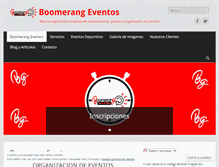 Tablet Screenshot of boomerangeventos.es